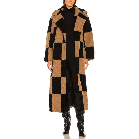 L'Academie 'Arlo' Black Polyester Coat Size S - Picture 1 of 5